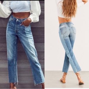 Urban Outfitters BDG Unique Two Tone Capri Jeans